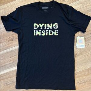 LuLaRoe T Shirt Dying Inside Halloween Ladies Small NWT